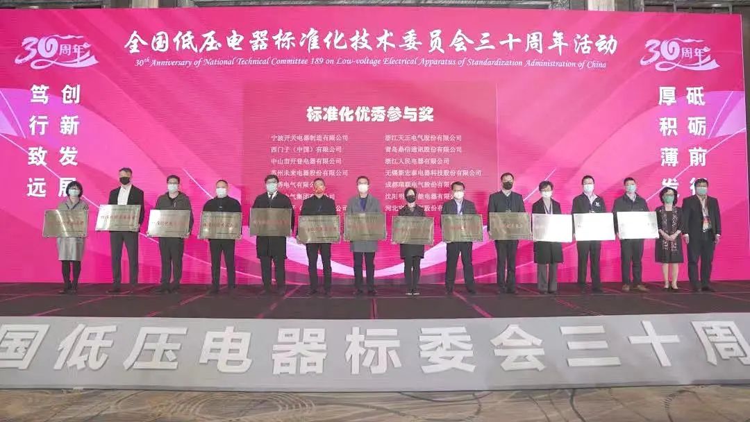 編制新能源等行業標準,麻花星空mv麻花星空mv高清完整電氣獲全國低壓電器標委會授獎